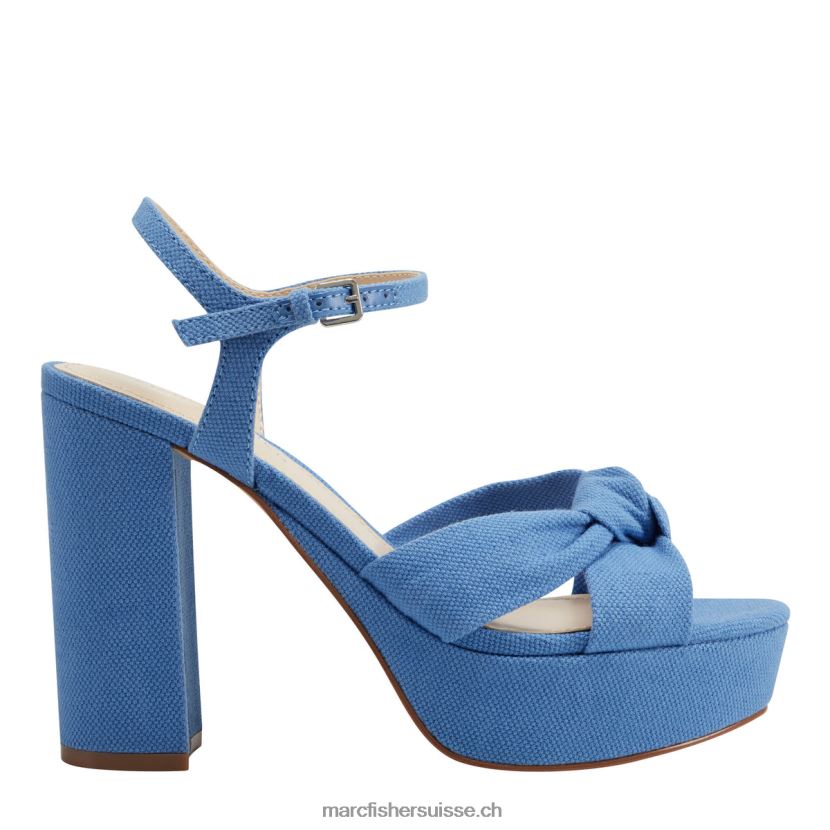 femmes Marc Fisher sandale à plateforme deren 084JBX566 jean bleu