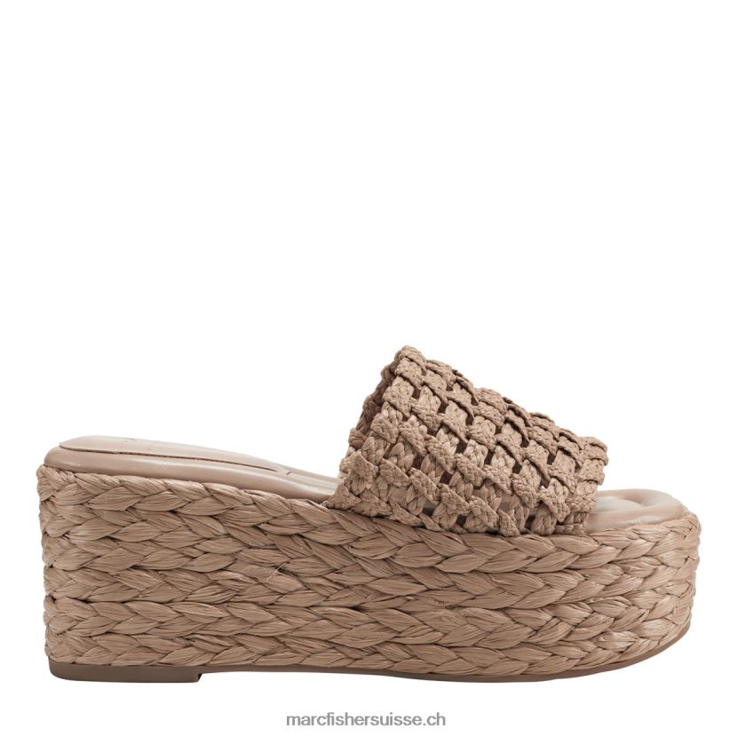 femmes Marc Fisher sandale à plateforme espadrille priya 084JBX201 brun clair