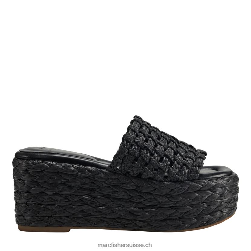 femmes Marc Fisher sandale à plateforme espadrille priya 084JBX226 noir