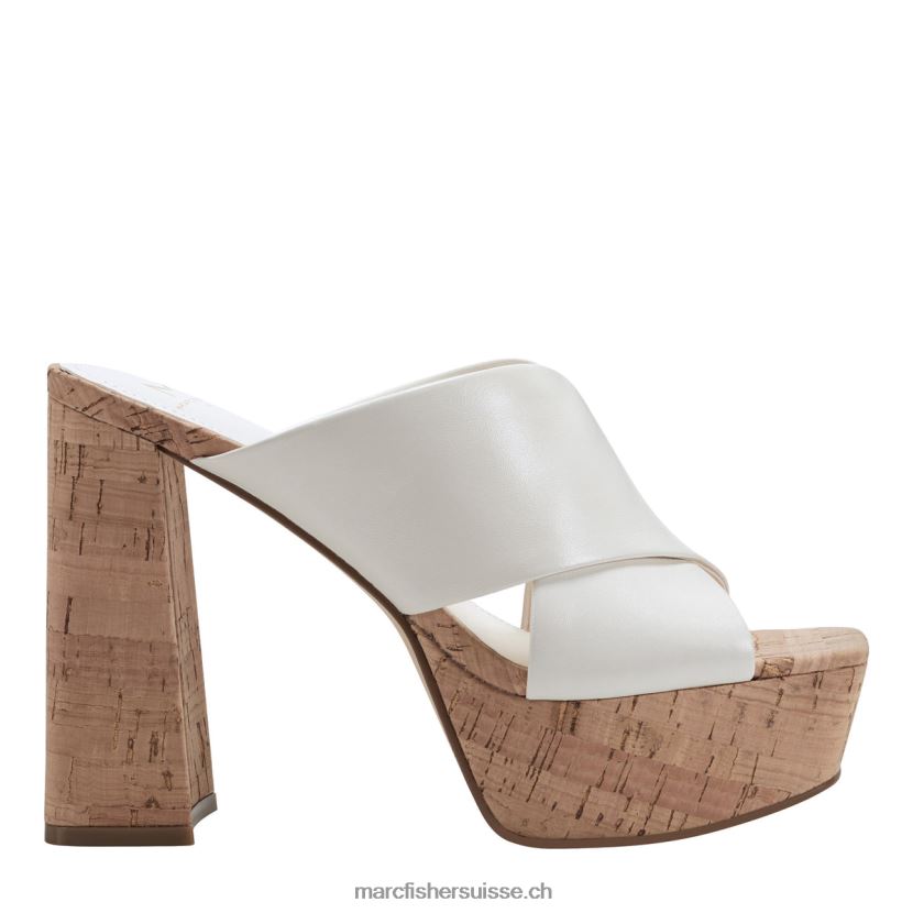 femmes Marc Fisher sandale à plateforme farlow 084JBX564 blanc