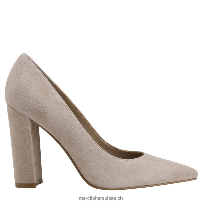femmes Marc Fisher escarpin abilene à talon bloc et bout pointu 084JBX694 daim rose clair