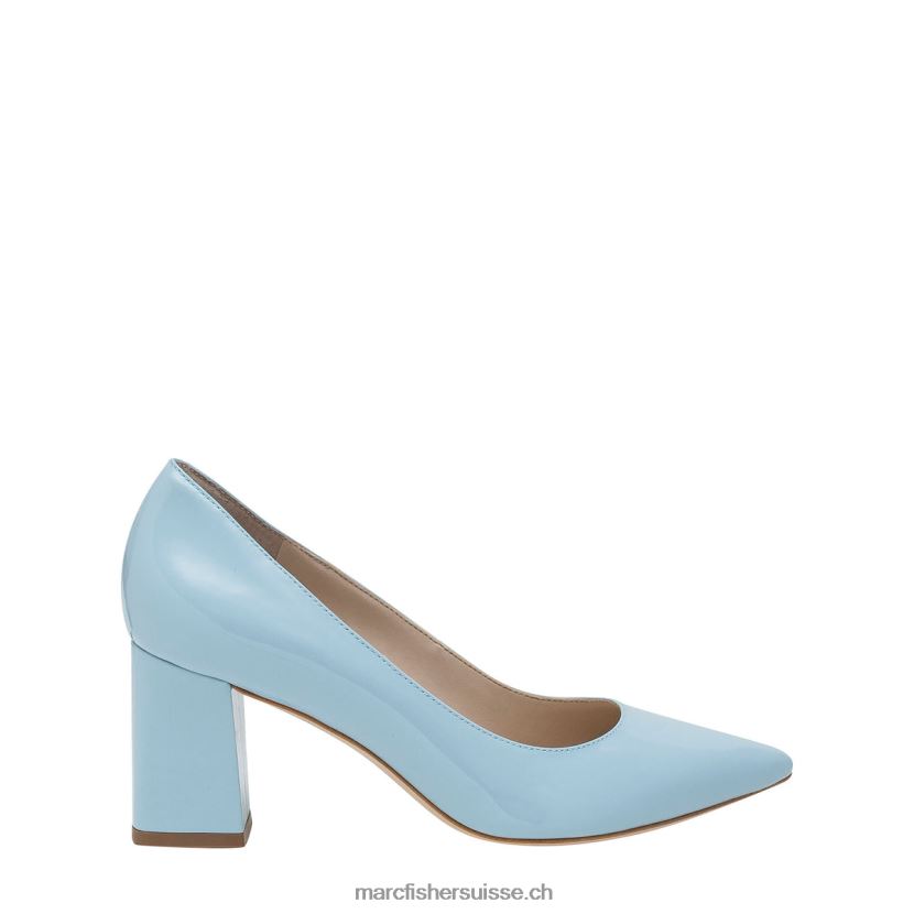 cuir verni bleu ciel