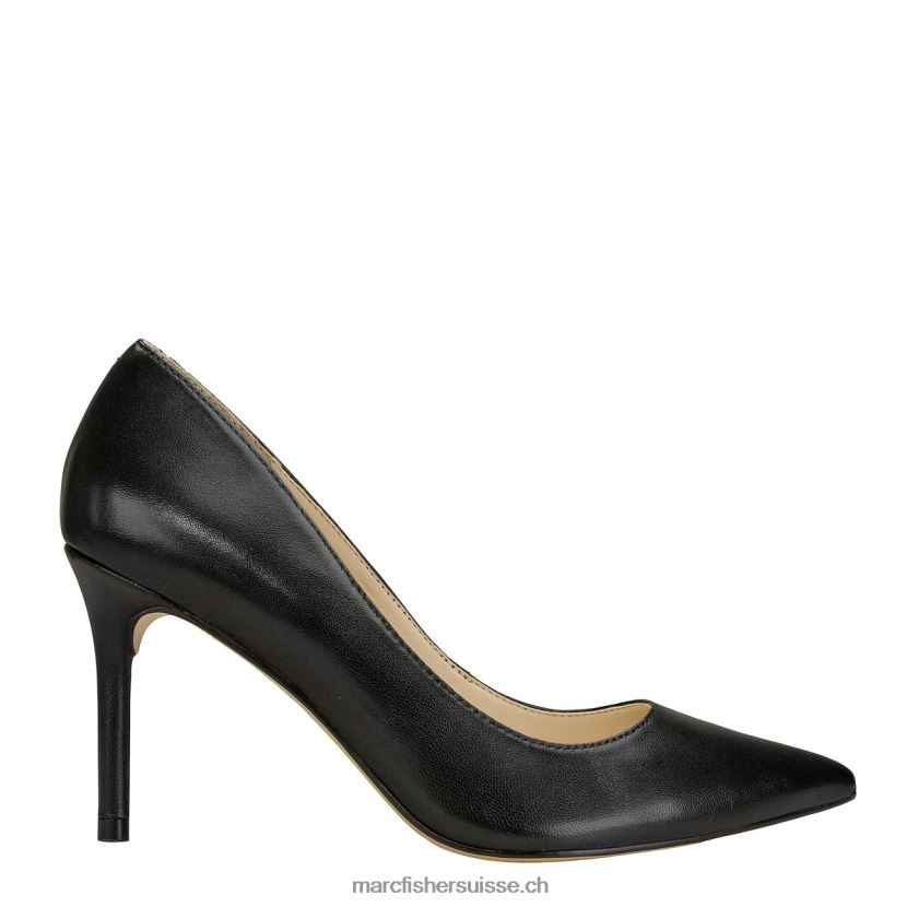 femmes Marc Fisher escarpin à bout pointu salley 084JBX658 Cuir noir