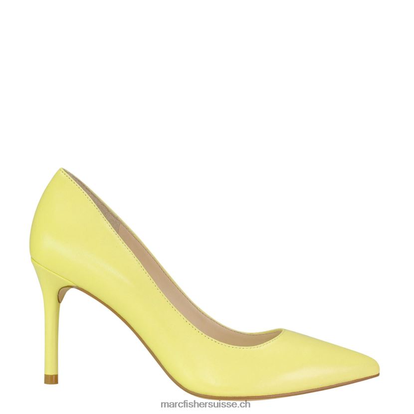 femmes Marc Fisher escarpin à bout pointu salley 084JBX664 cuir jaune