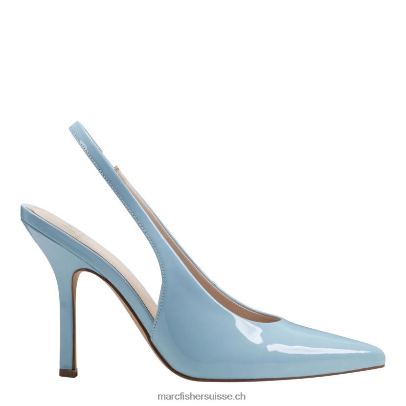 femmes Marc Fisher escarpin à bride arrière emalyn 084JBX667 vernis bleu clair