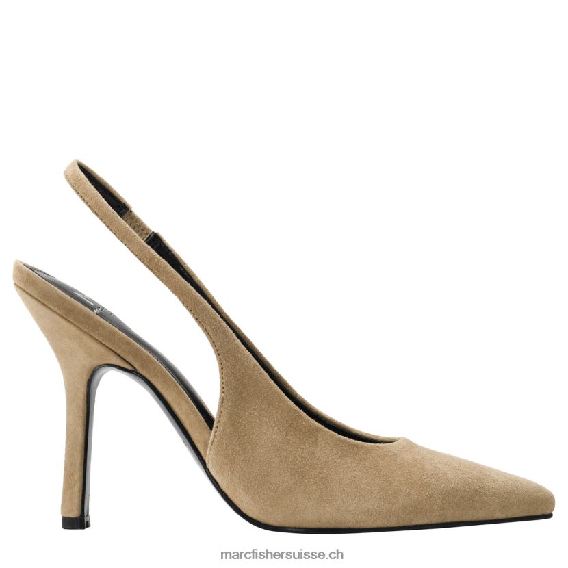 femmes Marc Fisher escarpin à bride arrière emalyn 084JBX686 daim naturel