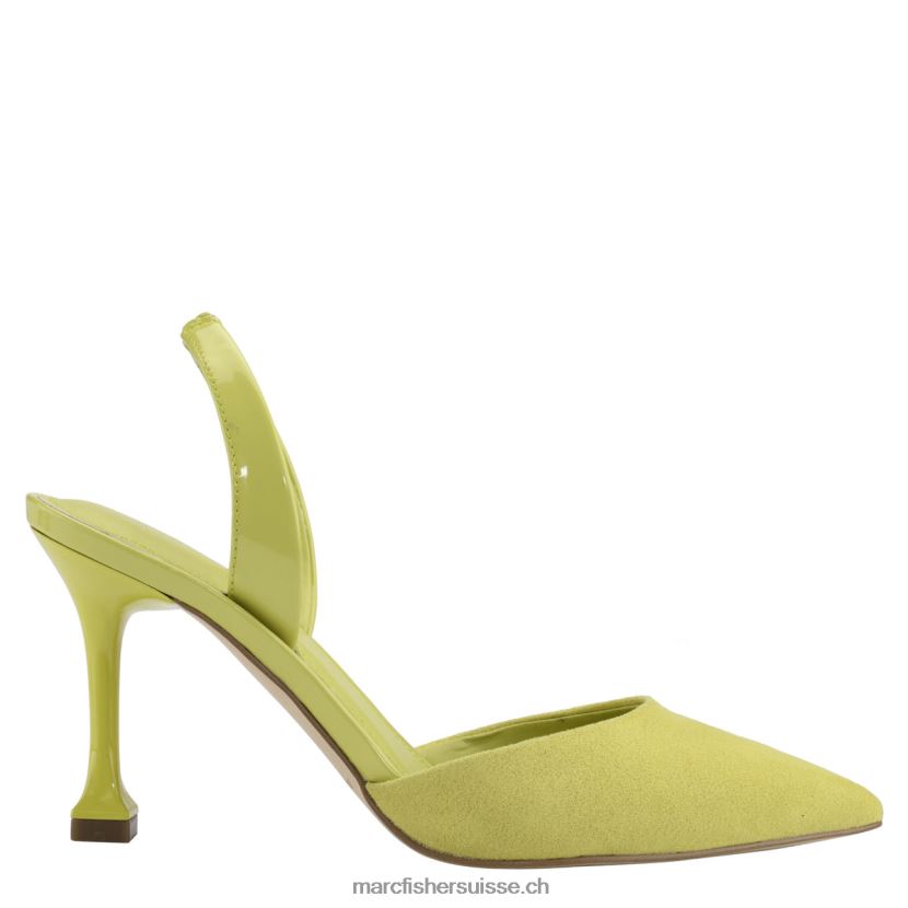femmes Marc Fisher escarpin à bride arrière hadya 084JBX669 daim jaune