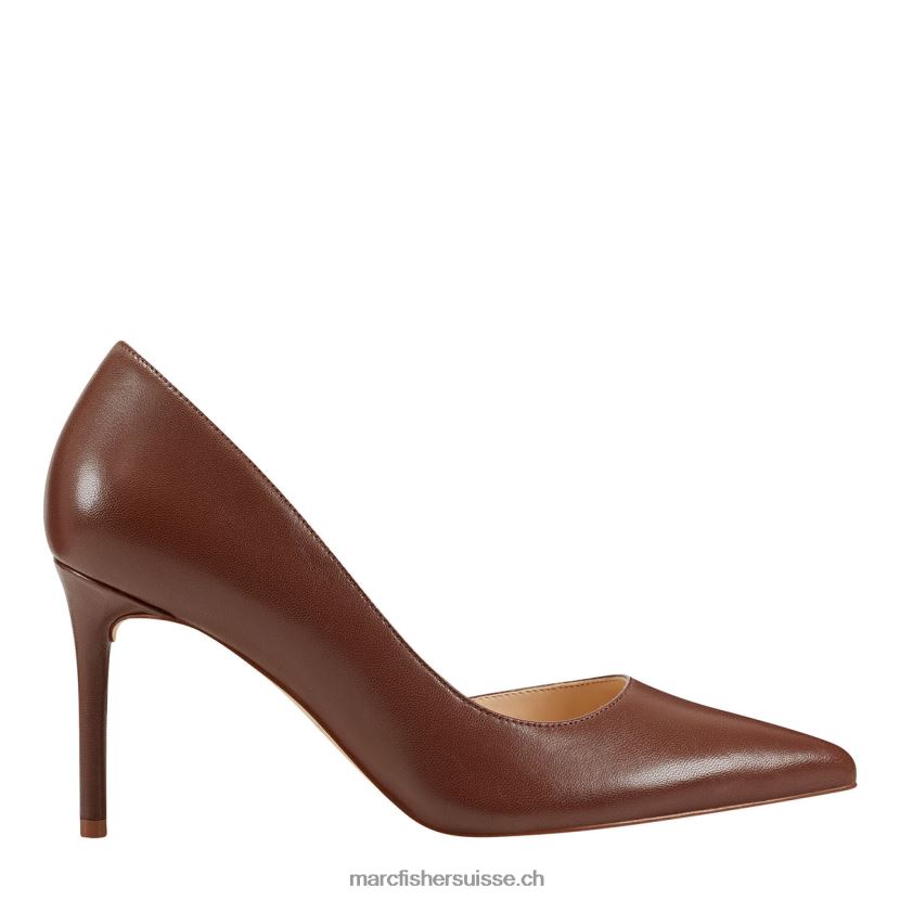 femmes Marc Fisher escarpin meryl d'orsay 084JBX615 cuir marron moyen