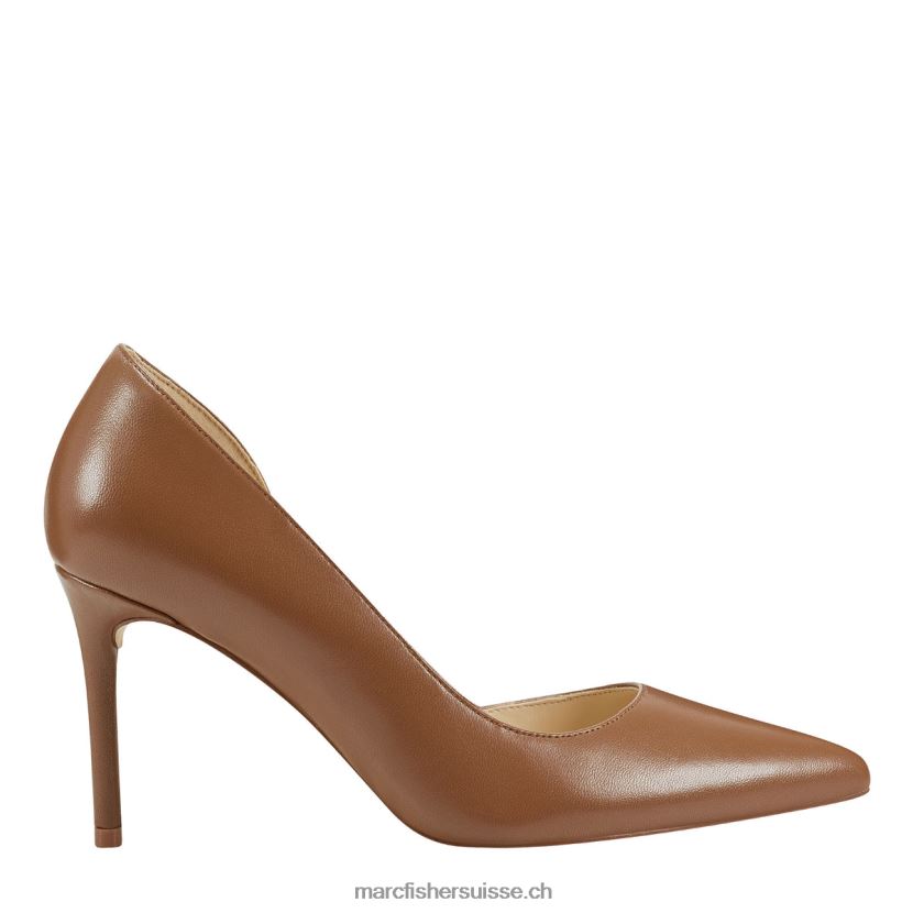 femmes Marc Fisher escarpin meryl d'orsay 084JBX619 cuir marron clair