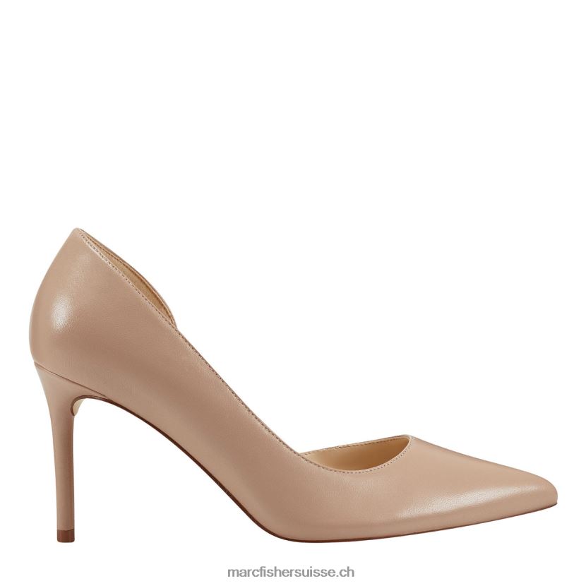 femmes Marc Fisher escarpin meryl d'orsay 084JBX641 cuir naturel clair