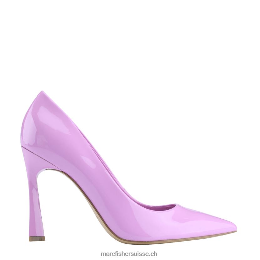 femmes Marc Fisher escarpin à talon sassie 084JBX644 cuir verni violet