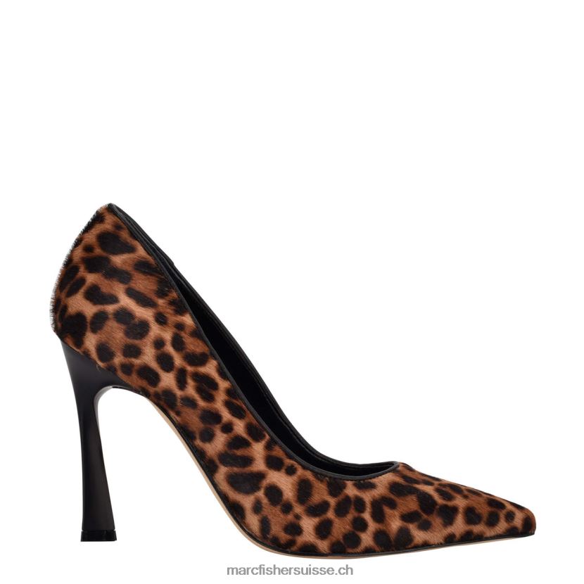 femmes Marc Fisher escarpin à talon sassie 084JBX681 façon poulain marron/imprimé léopard