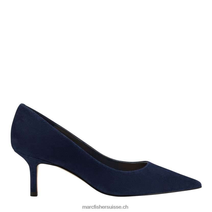 femmes Marc Fisher pompe alola 084JBX611 daim bleu foncé