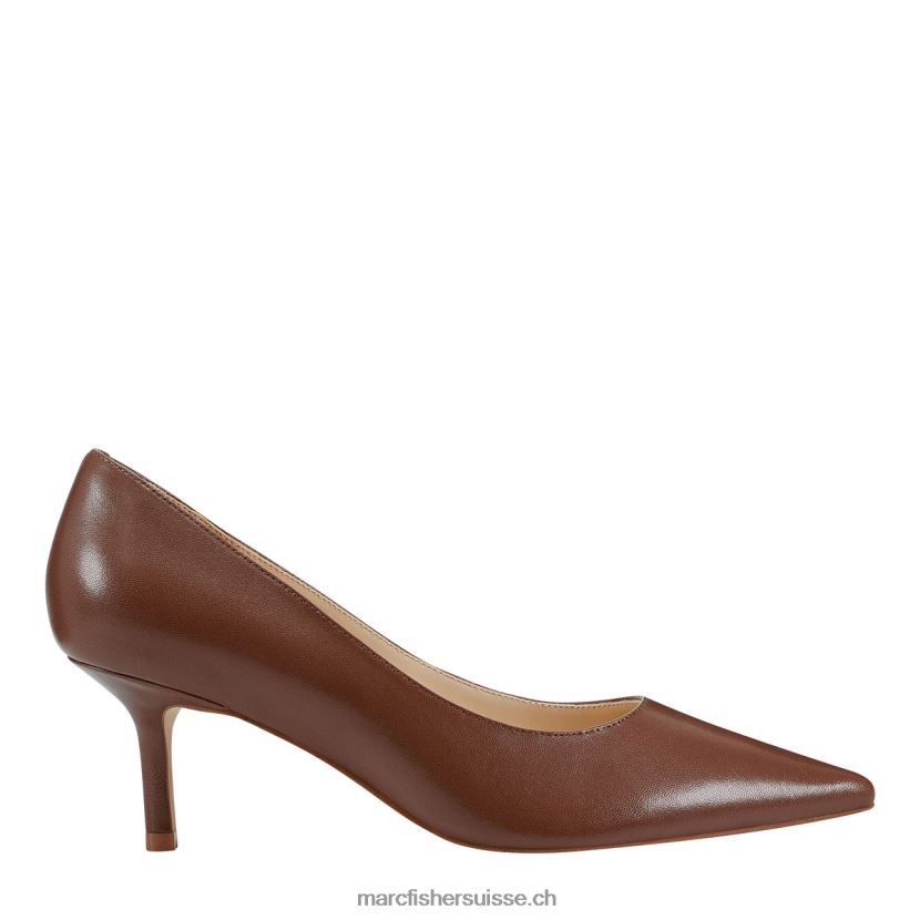 femmes Marc Fisher pompe alola 084JBX616 cuir marron moyen