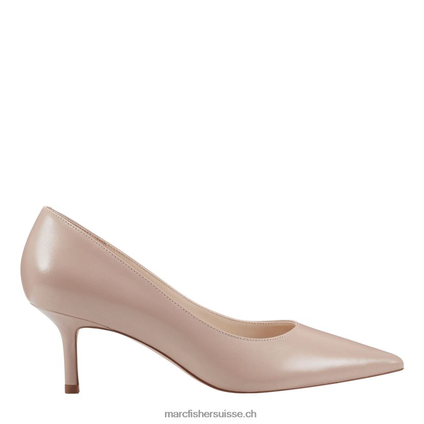femmes Marc Fisher pompe alola 084JBX638 cuir naturel clair