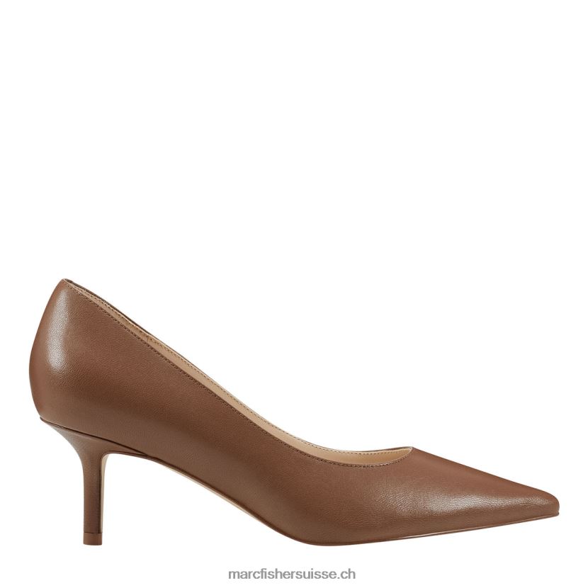 femmes Marc Fisher pompe alola 084JBX643 cuir marron clair