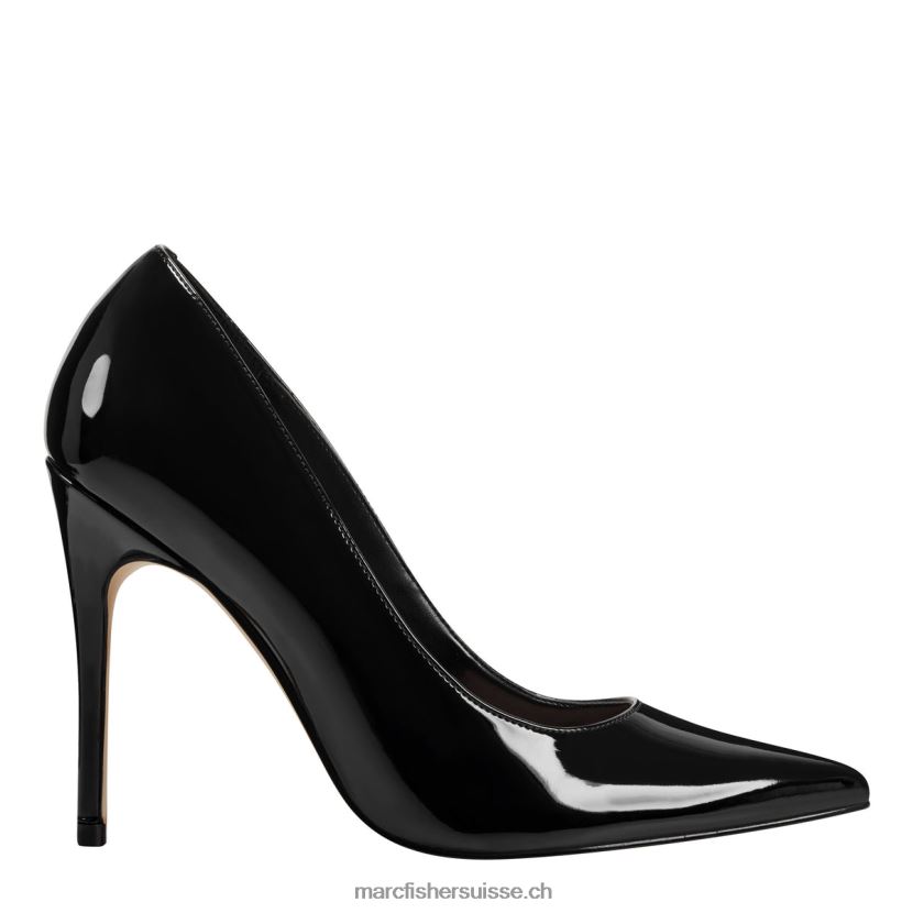 femmes Marc Fisher pompe à code 084JBX608 vernis noir