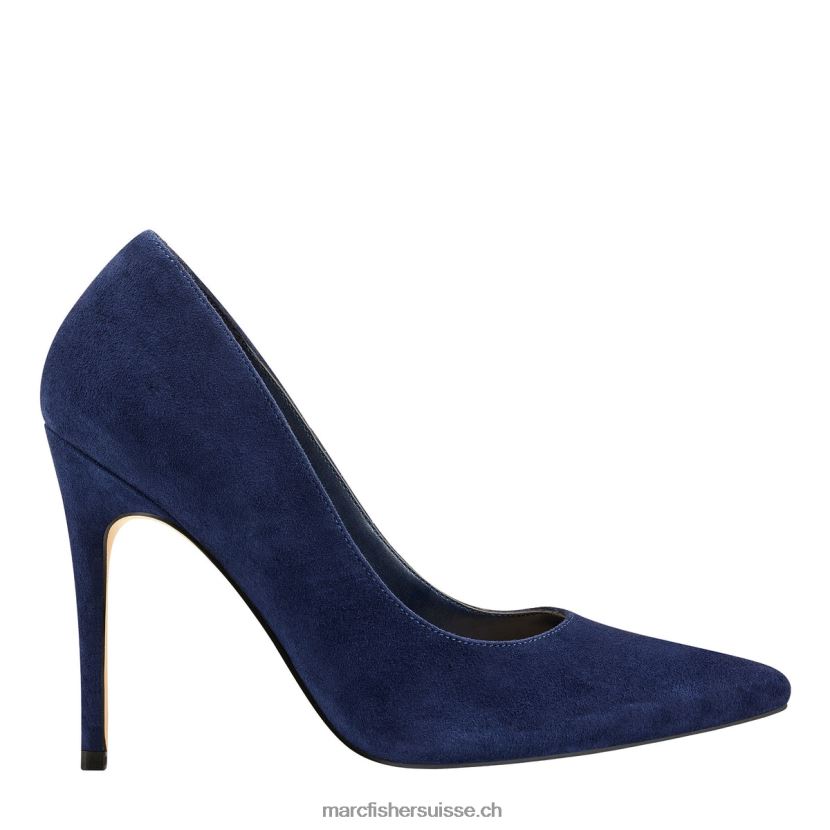 femmes Marc Fisher pompe à code 084JBX612 daim bleu foncé