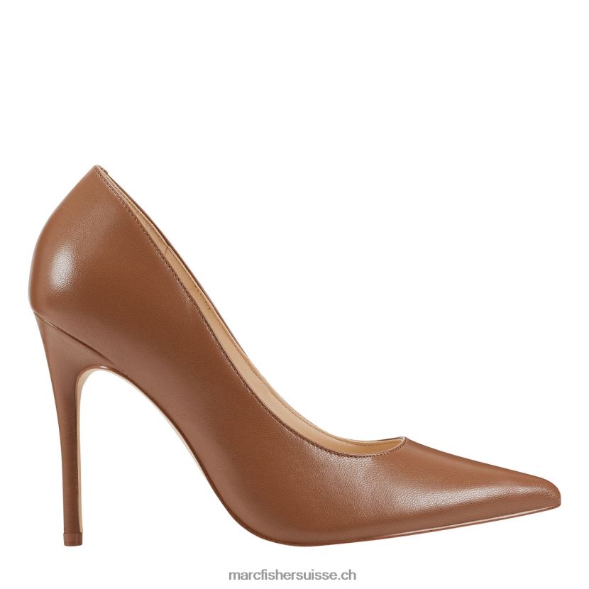 femmes Marc Fisher pompe à code 084JBX620 cuir marron clair