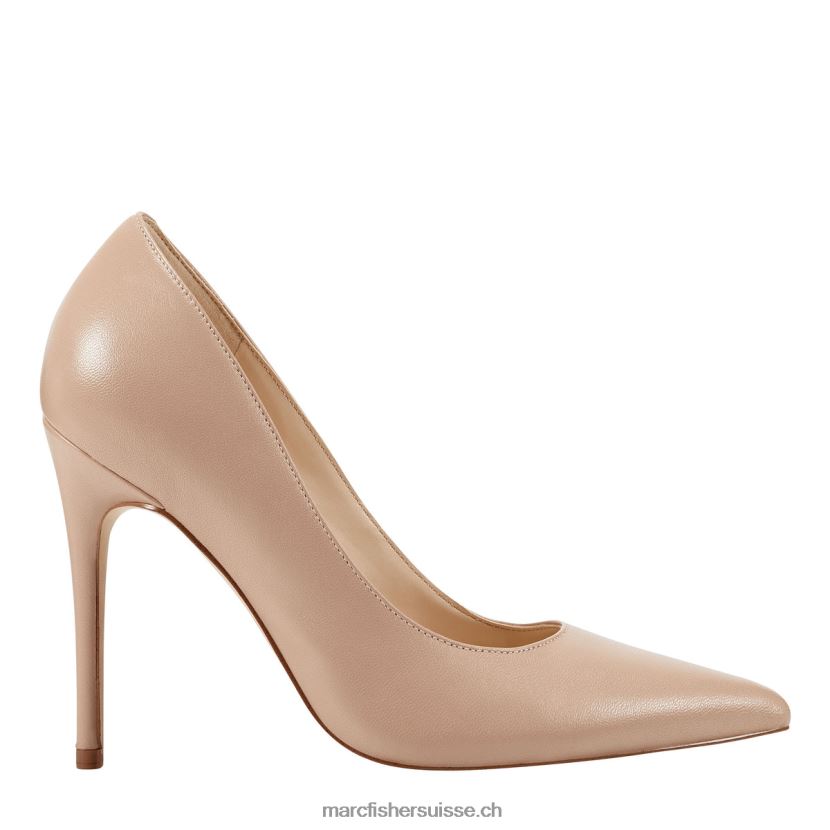 femmes Marc Fisher pompe à code 084JBX639 cuir naturel clair