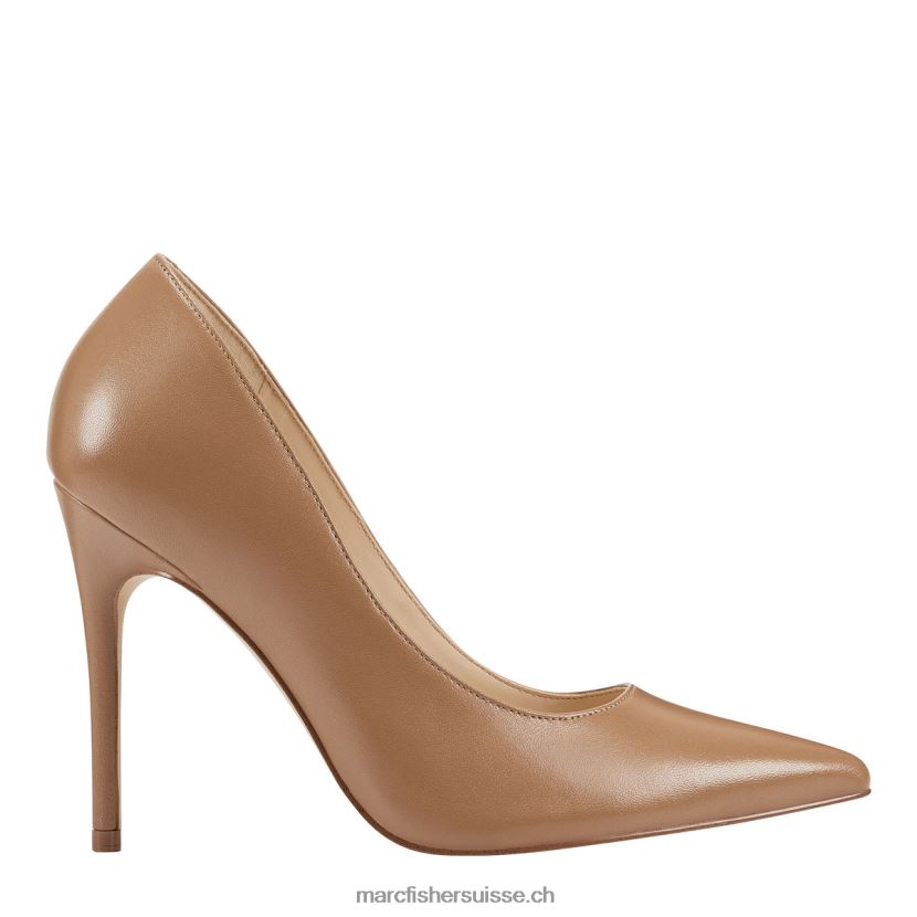 femmes Marc Fisher pompe à code 084JBX648 cuir naturel moyen