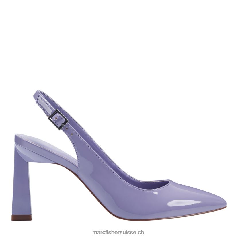 femmes Marc Fisher sannek escarpin à bride arrière 084JBX654 brevet violet