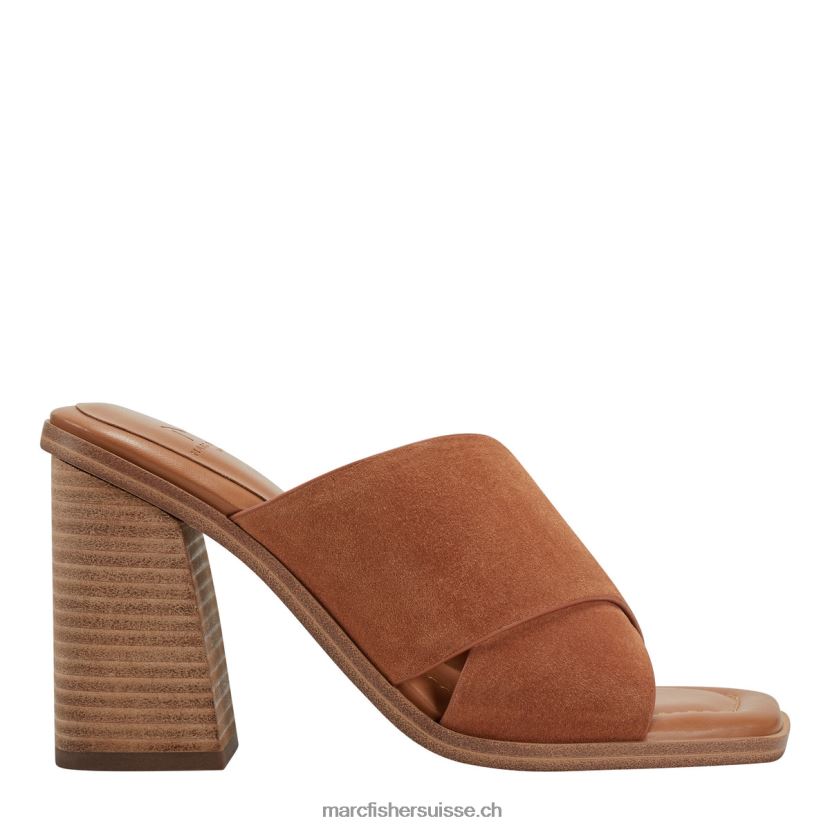femmes Marc Fisher sandale à talon barli 084JBX492 suède naturel moyen