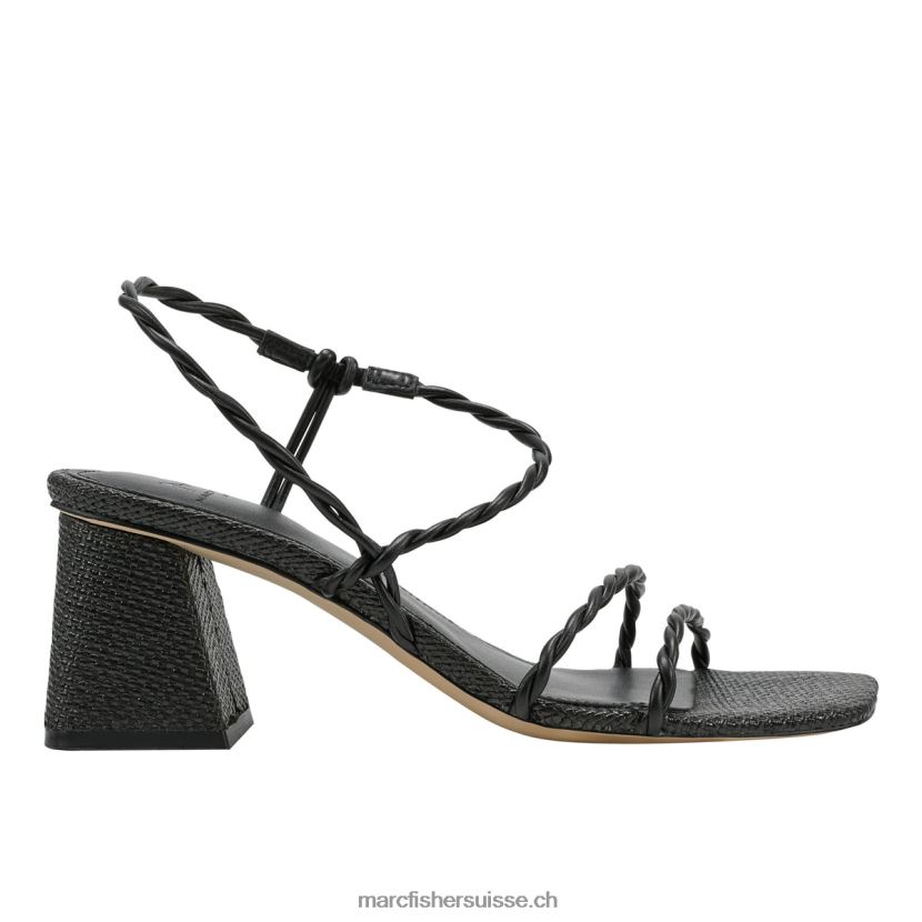 femmes Marc Fisher sandale à talon bloc carys 084JBX345 noir