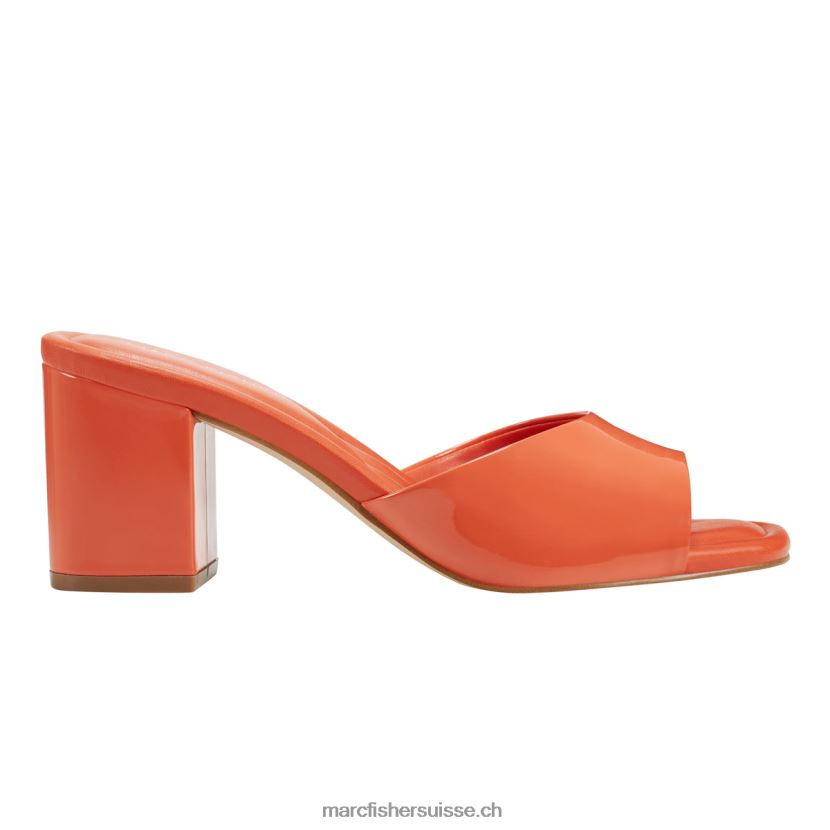 femmes Marc Fisher sandale à talon bloc fynn 084JBX479 orange