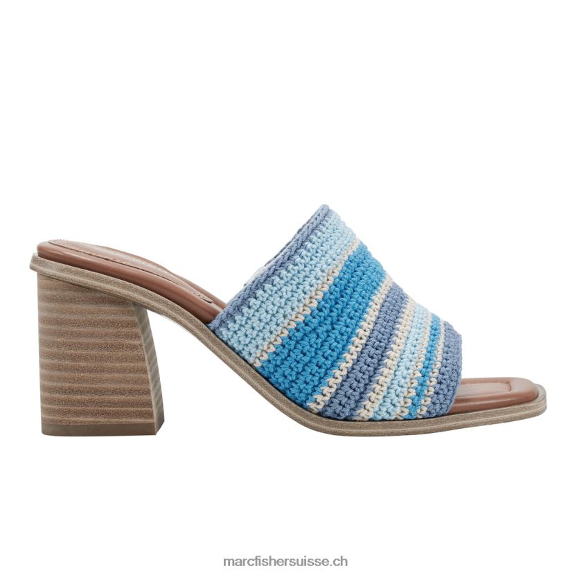 femmes Marc Fisher sandale à talon bloc marnett 084JBX490 bleu moyen