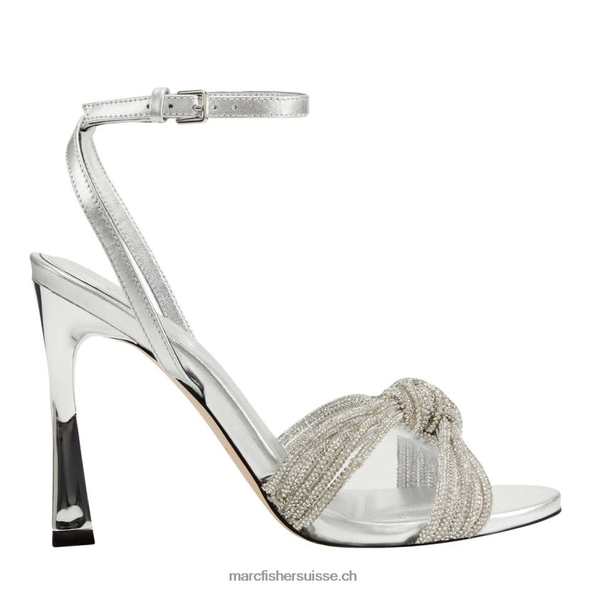 femmes Marc Fisher sandale à talon canellie 084JBX396 cristal d'argent
