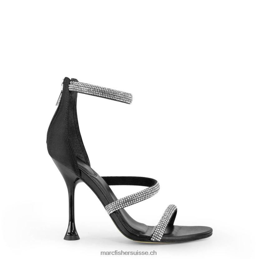 femmes Marc Fisher sandale à talon et bride cheville Carita 084JBX406 noir