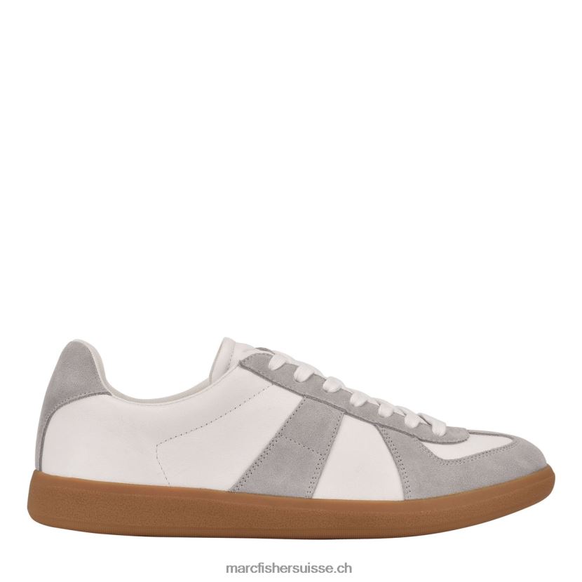 Hommes Marc Fisher espadrille d'argile 084JBX737 daim blanc
