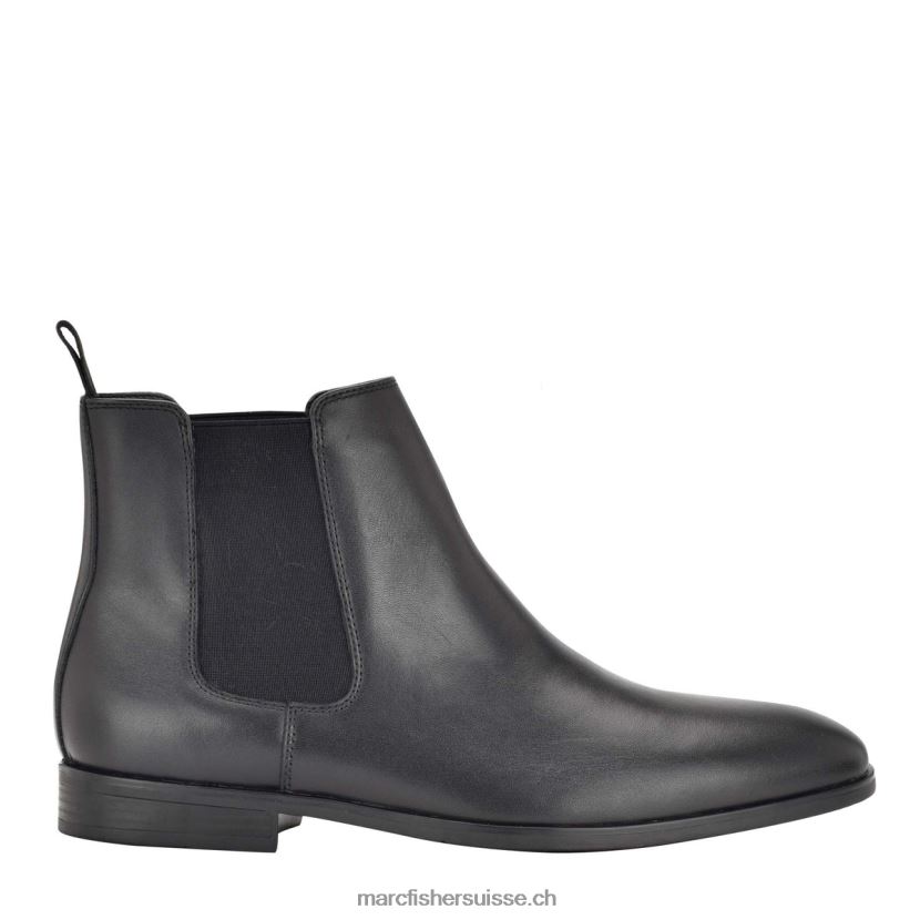 Hommes Marc Fisher botte robe burke 084JBX711 Cuir noir
