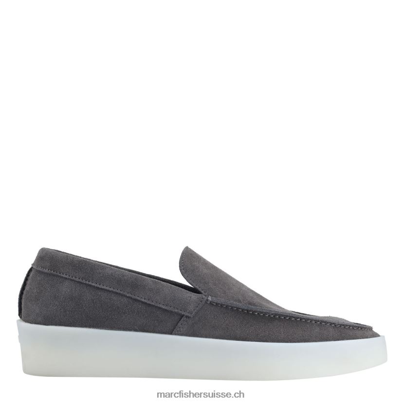 Hommes Marc Fisher connor mocassins 084JBX730 daim gris foncé