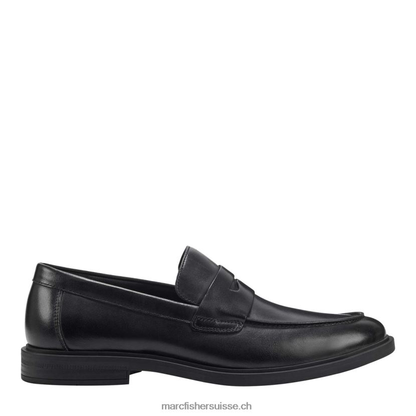 Hommes Marc Fisher mocassins habillés damitri 084JBX733 Cuir noir