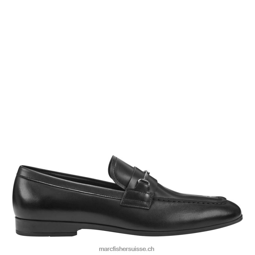 Hommes Marc Fisher mocassins habillés norris 084JBX726 Cuir noir