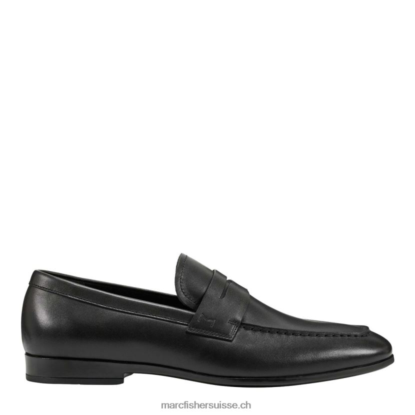 Hommes Marc Fisher robe noah mocassins 084JBX716 Cuir noir