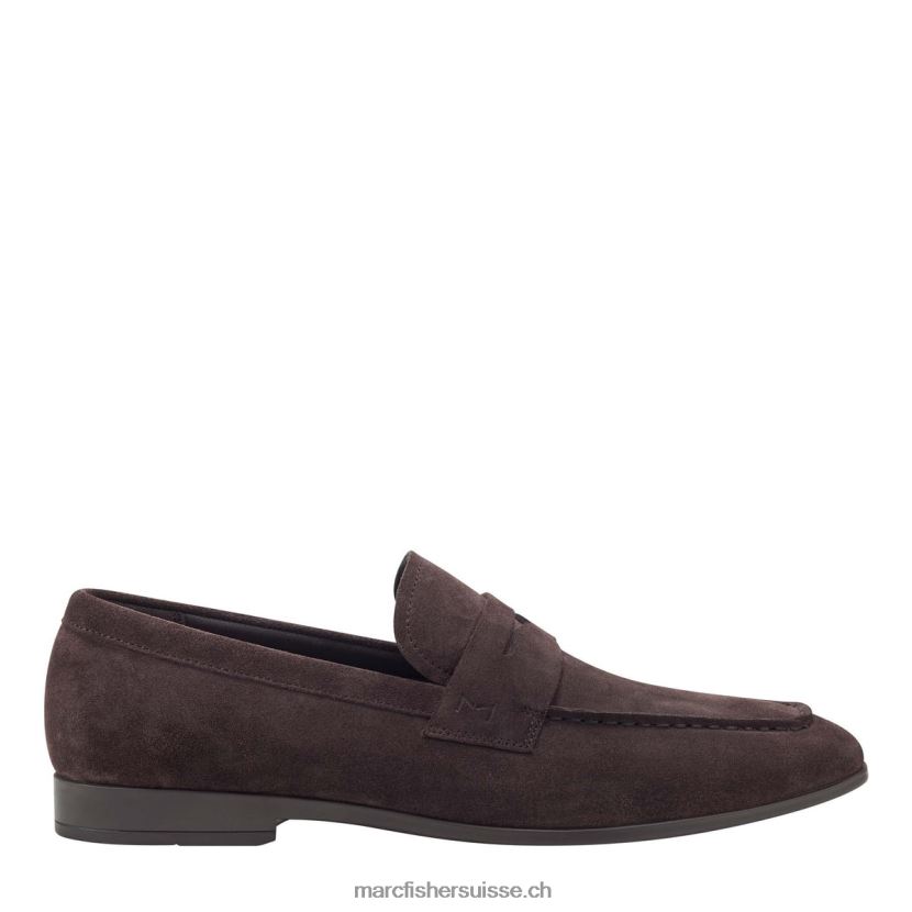 Hommes Marc Fisher robe noah mocassins 084JBX720 daim marron